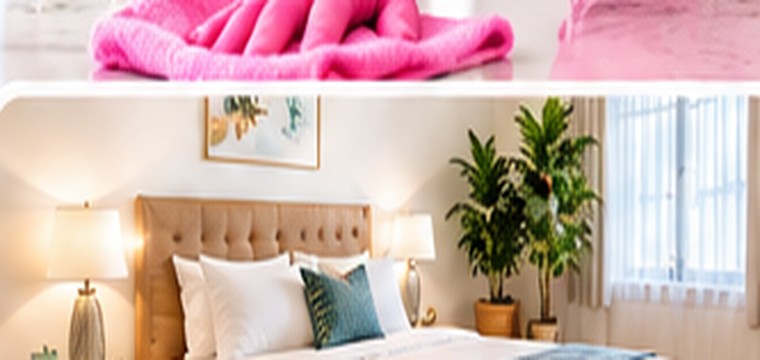Neatly prepared bedroom for rental guests